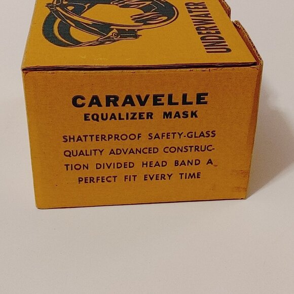 CARAVELLE Equalizer Mask Diving Underwater Mask Original Package 1960 SCUBA - Picture 12 of 15